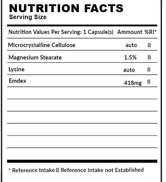 Lysine 120 capsules