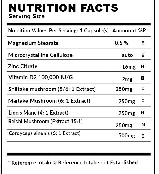 Mushroom Complex 120 capsules